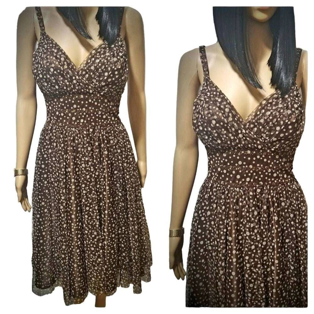 JS Boutique Brown Dress - Size 8 - Elegant and Chic